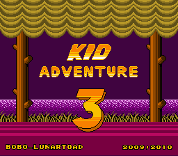 Kid Adventure 3 (Super Mario World hack) Title Screen